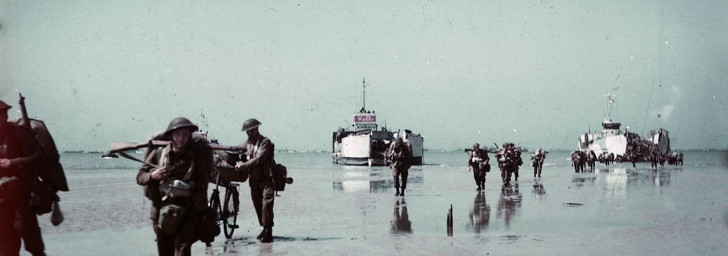 Canadian Infantry Going Ashore