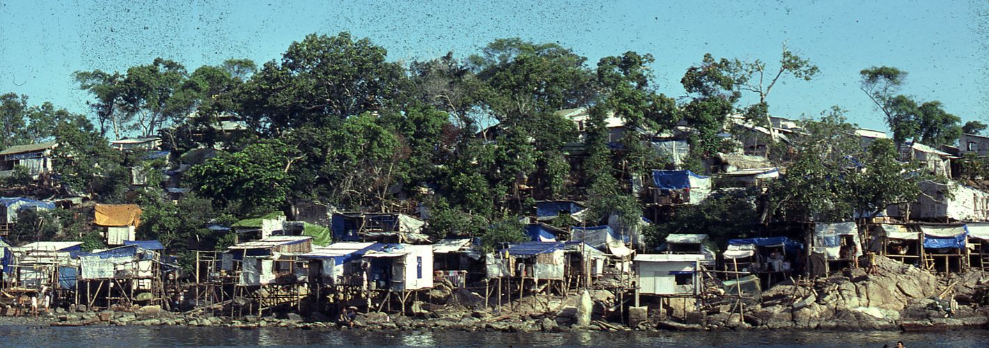 Bidong, Malaysia, seen from the sea, October 1979