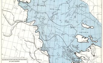 Map of Lake Agassiz