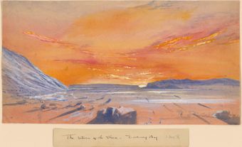 Return of the sun to Discovery Bay, Ellesmere Island