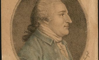 Coloured drawing of Benedict Arnold