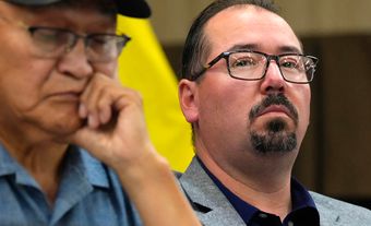 Ontario Regional Chief Abram Benedict with another leader in 2026