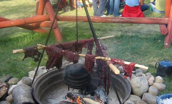 Pemmican and Smoke Rack