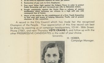 Margaret Crang Campaign Poster