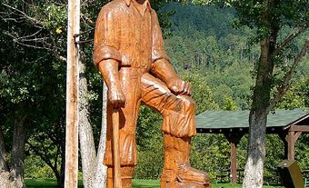 La statue de Big Joe Mufferaw