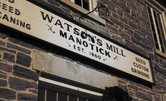 Sign outside Watson’s Mill.