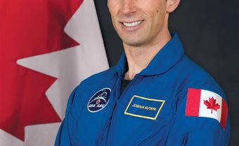 Canadian astronaut, Joshua Kutryk, 1 July 2017.