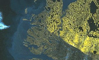 Mackenzie Delta, Satellite Image