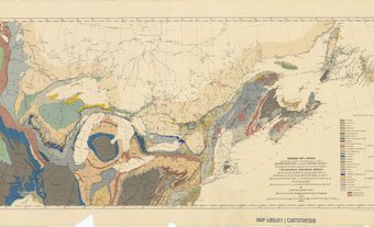 Première carte géologique du Canada