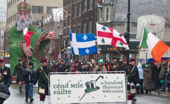 St. Patrick's Day Parade in Montréal, Québec