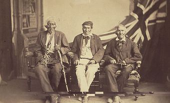 guerriers survivants des Six-Nations de la guerre de 1812