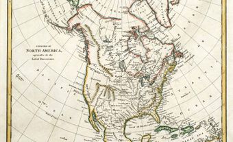 1791 Map of North America