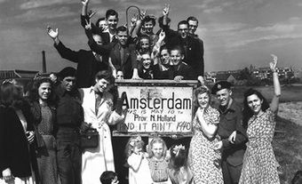 Célébration aux Pays-Bas, en 1945
