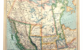 Old Map of Western Canada.
