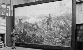Richard Jack painting “The Second Battle of Ypres”.