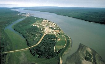 Fort Simpson, Aerial View