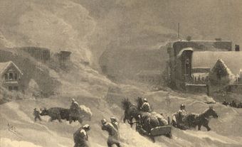 Blizzard in Winnipeg, 1882