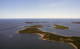 Lac Supérieur, vue aérienne