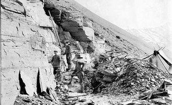 Charles Walcott in the Burgess Shale