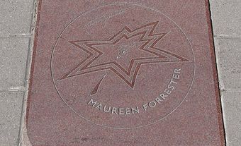Maureen Forrester, Canada's Walk of Fame