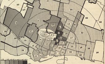 Map of the Jewish community in Montreal, 1931 census