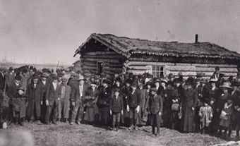 Settlers of the Falher, Alta, District, 1912
