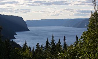 View over the Saguenay Fjord