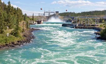 Whitehorse Hydro Power Dam Spillway