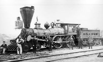 Toronto, La locomotive No 2 de l'Ontario, Simcoe and Huron Railroad