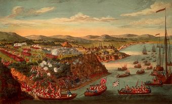 “A View of the Taking of Quebec”, 13 September 1759.