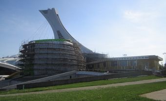 The planetarium under construction in Montréal, 2012. 