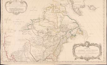 Carte du Canada de Jacques-Nicolas Bellin (1755)