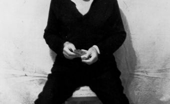 British Trade Commissioner James Cross plays solitaire almost one month after his kidnapping in this photo released by his FLQ kidnappers in early November 1970.