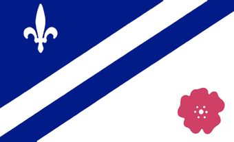 Le drapeau franco-albertain