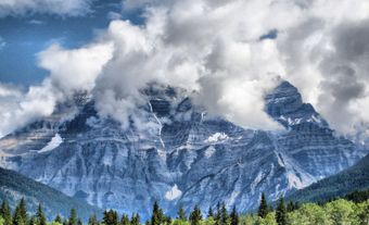 Large mountain.