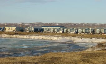 Town of Paulatuk in May.