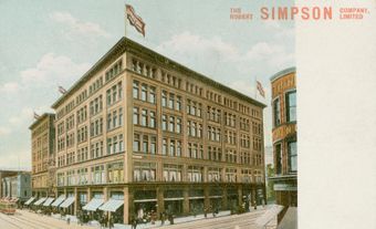 The department store of the Robert Simpson Company in Toronto, Ontario, c. 1905.