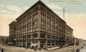 The Robert Simpson Company Building in Toronto, Ontario, c. 1910-15