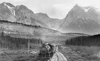 Canadian Pacific Railway locomotive #5068, in British Columbia, c. 1913